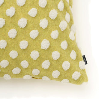 Felt Dot Cushion Cover 450 X 450 Yellow