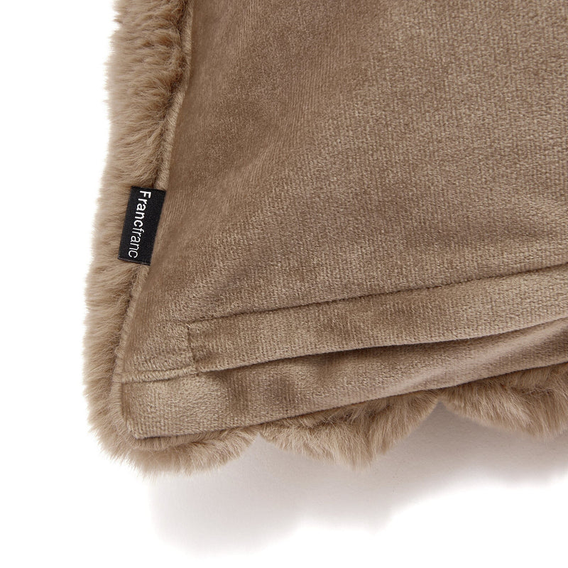 Fur J Cushion Cover 450 X 450 Brown