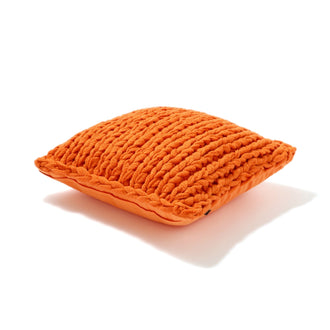 Chunky Knit Cushion Cover 450 X 450 Orange