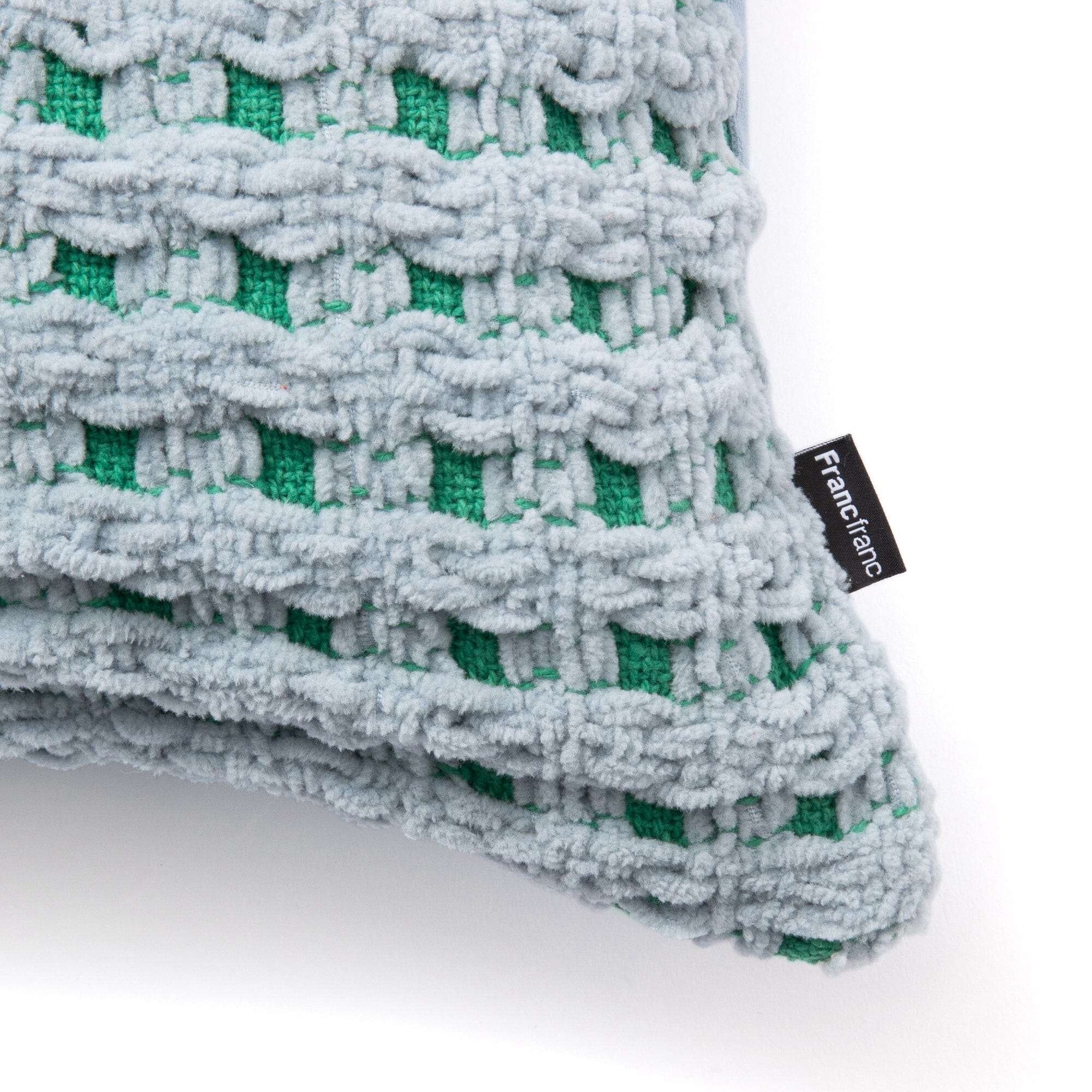 Chnl Check B Cushion Cover 450 X 450 Blue