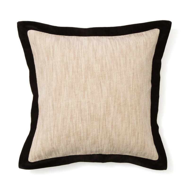 Velvet Flange Cushion Cover 450 X 450 Natural