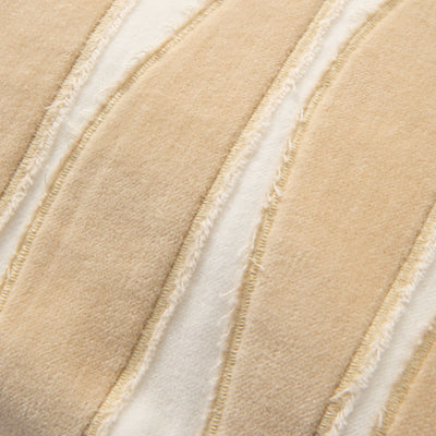 Velvet Aplq Cushion Cover 450 X 450 Ivory