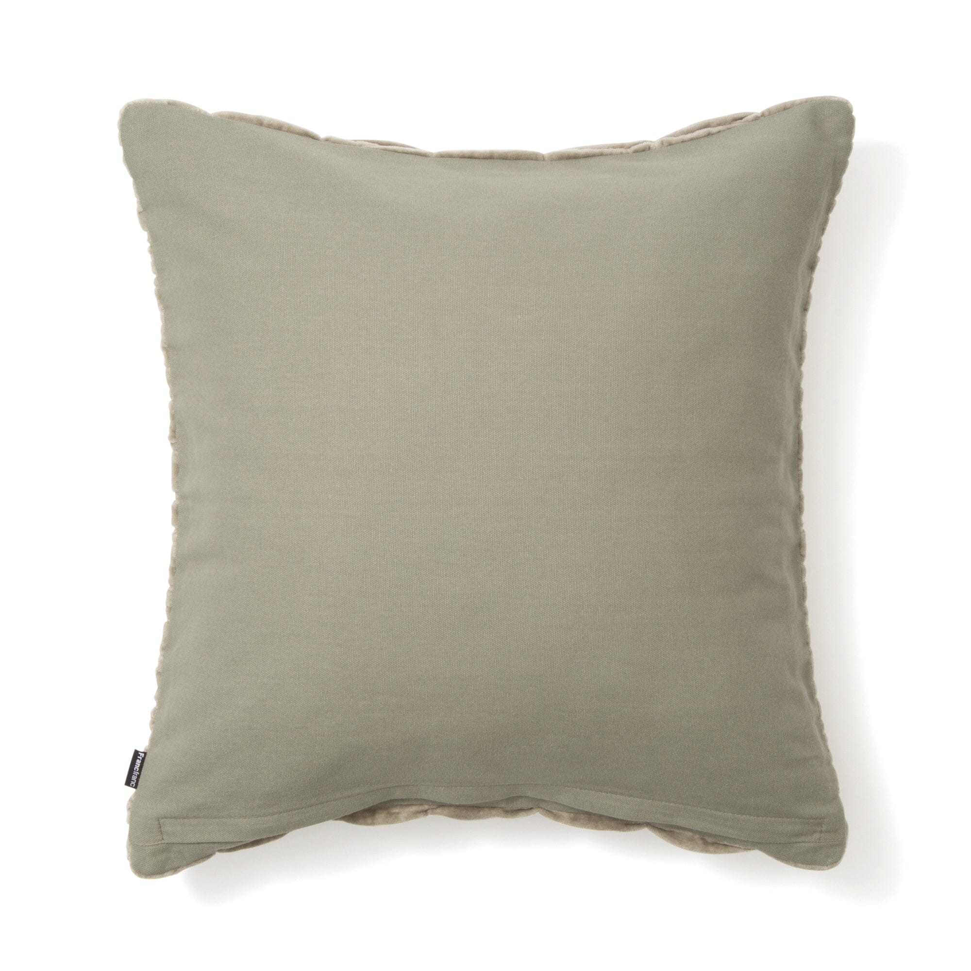 Velvet Gather Cushion cover 450 x 450 Green