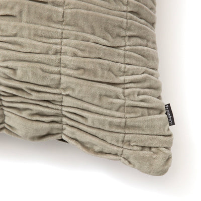 Velvet Gather Cushion cover 450 x 450 Green