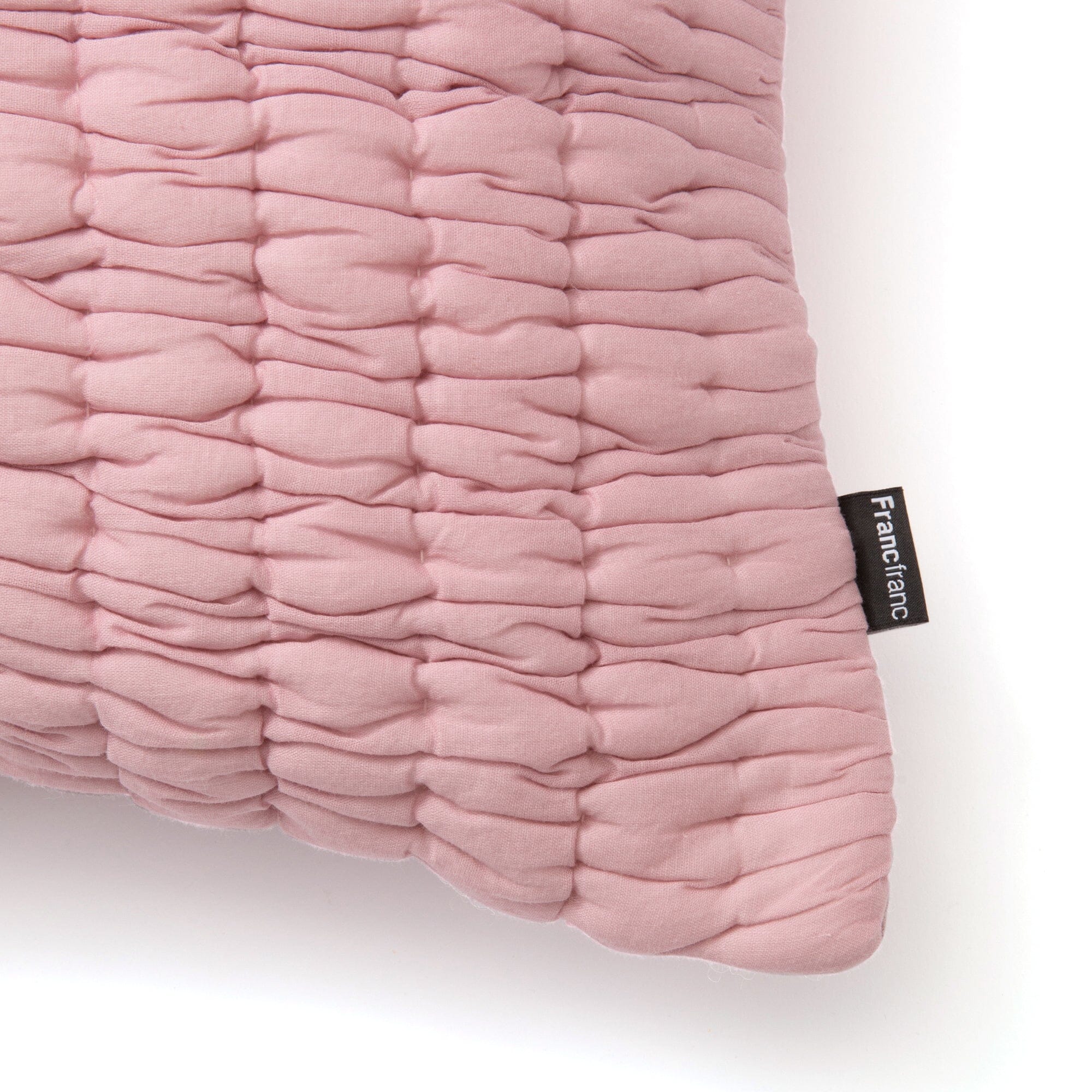 Solid Gather Cushion Cover 450 x 450 Pink