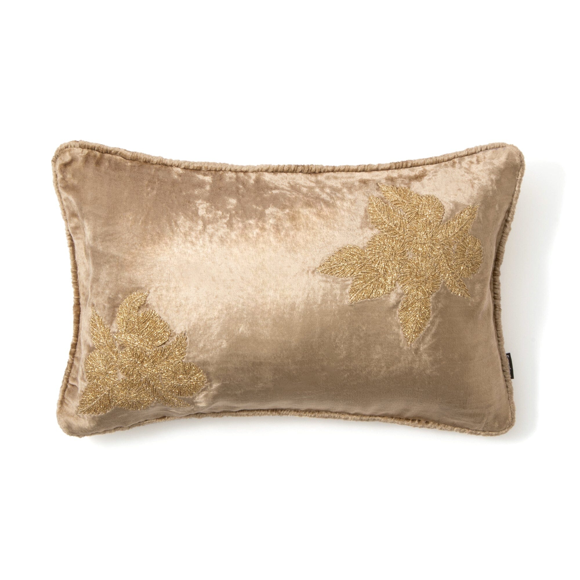 Emb Flower Cushion Cover 250 x  400 Beige