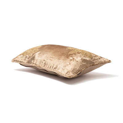 Emb Flower Cushion Cover 250 x  400 Beige