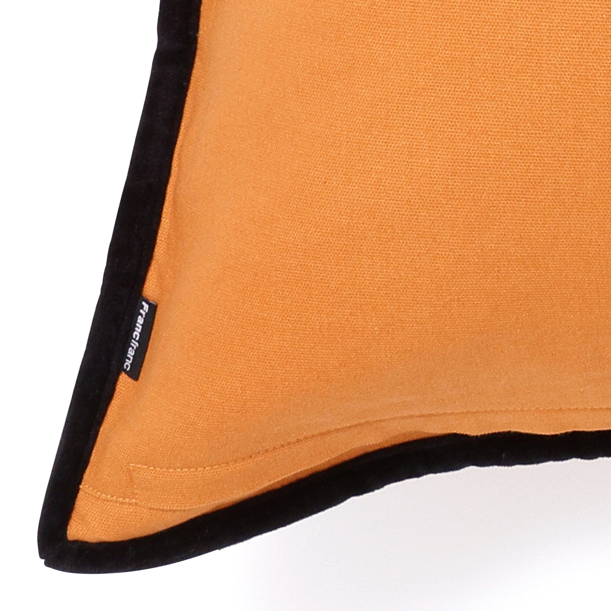Velvet Line Cushion Cover 600 X 600 Orange