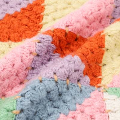 Geometric Crochet Cushion Cover 450 X 450 Multi