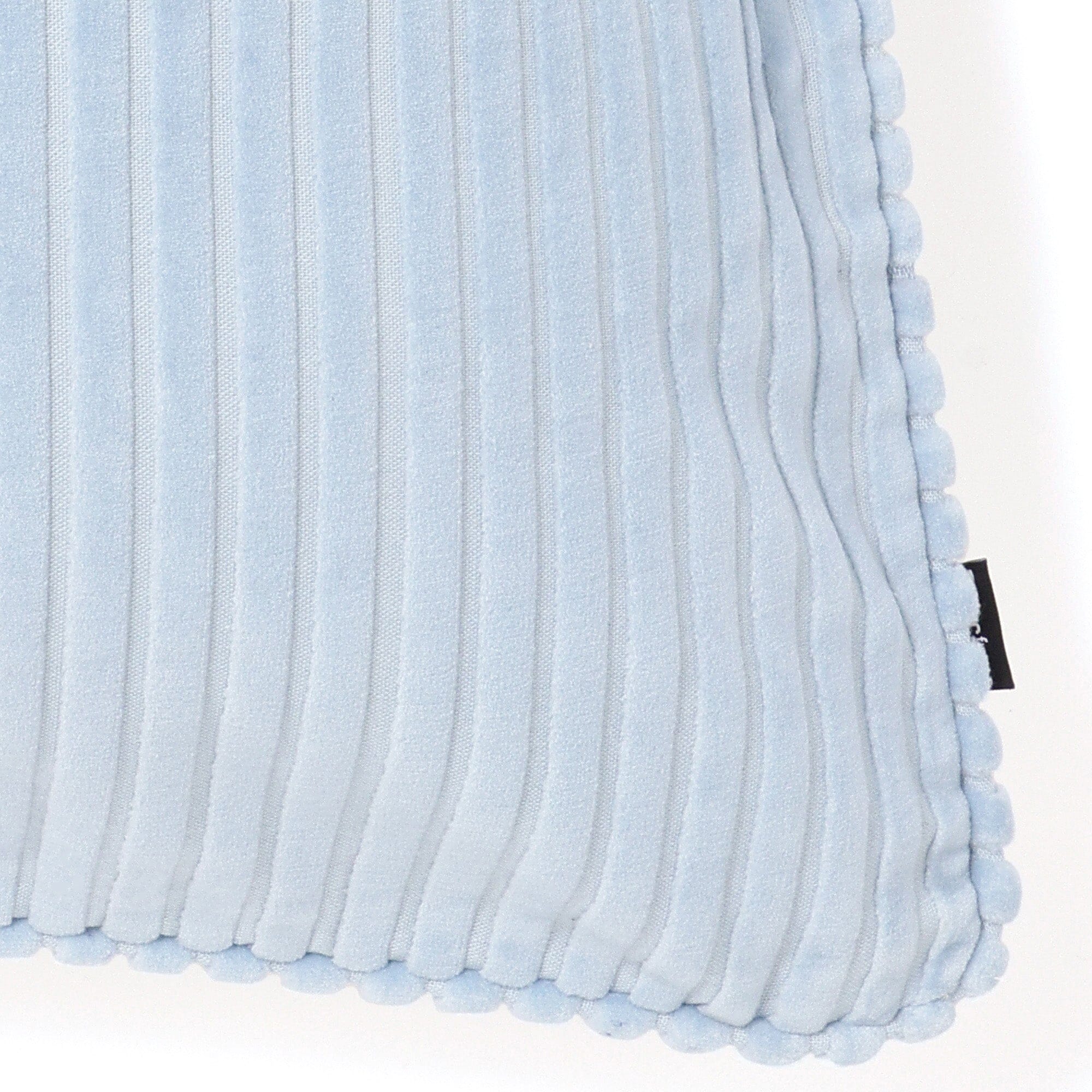 Stripe velvet cushion cover 450 x 450 Blue