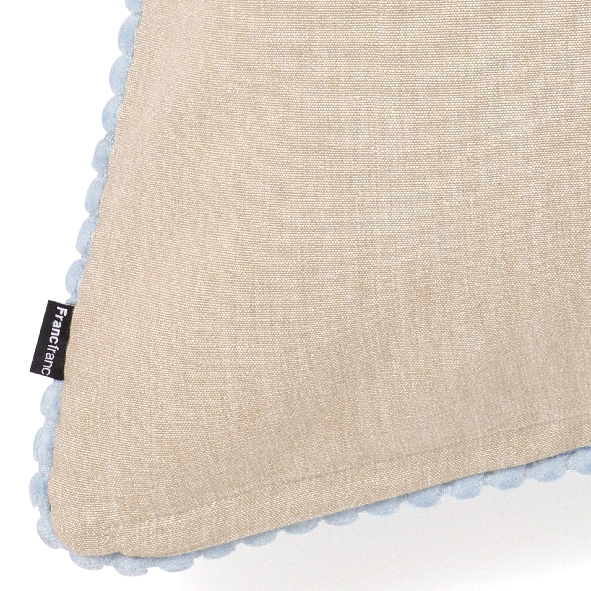 Stripe velvet cushion cover 450 x 450 Blue