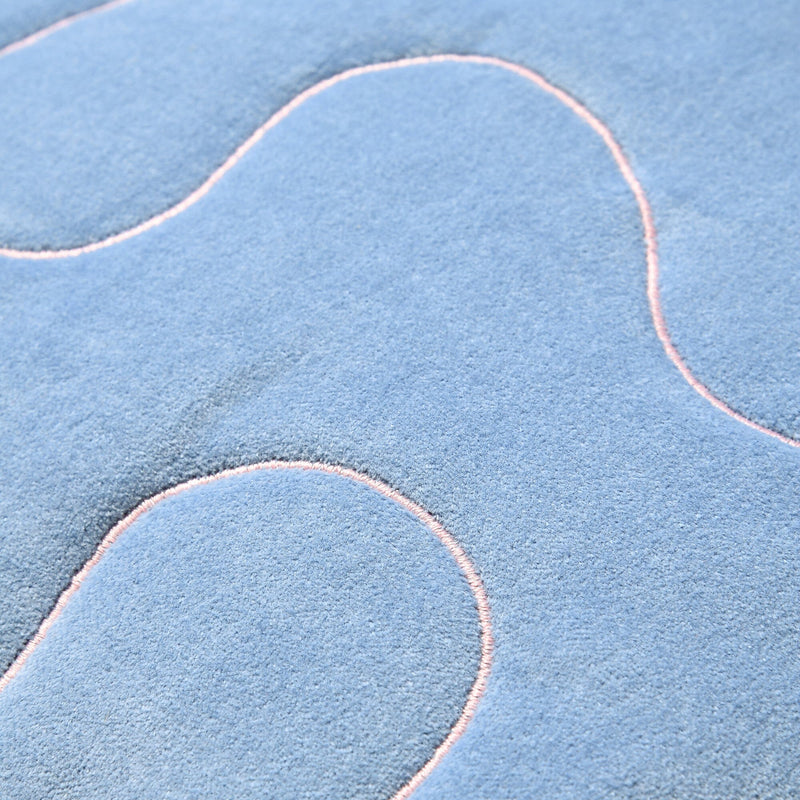 Emb Drawing A Cushion Cover 450 X 450 Blue