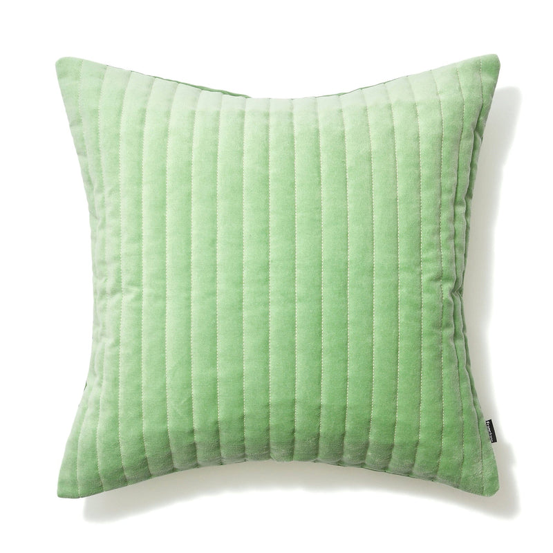 Quilted Stripe Cushion Cover 450 x 450 Green
