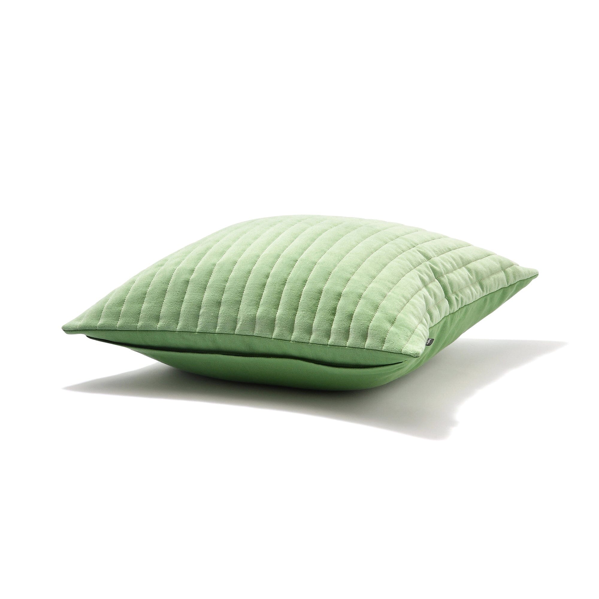 Quilted Stripe Cushion Cover 450 x 450 Green