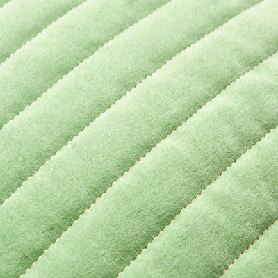 Quilted Stripe Cushion Cover 450 x 450 Green