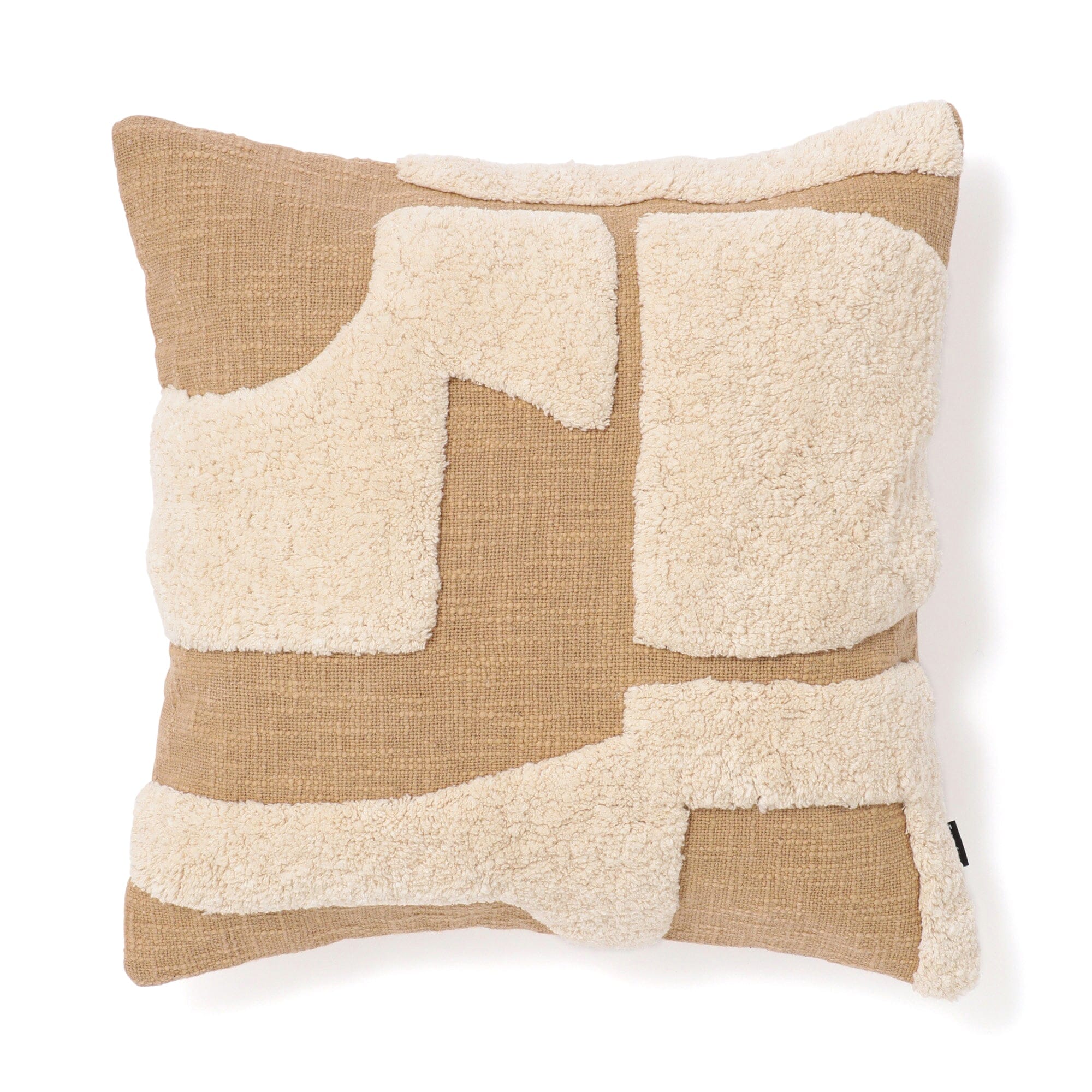 Tuft Geometric Cushion Cover 450 x 450 Beige