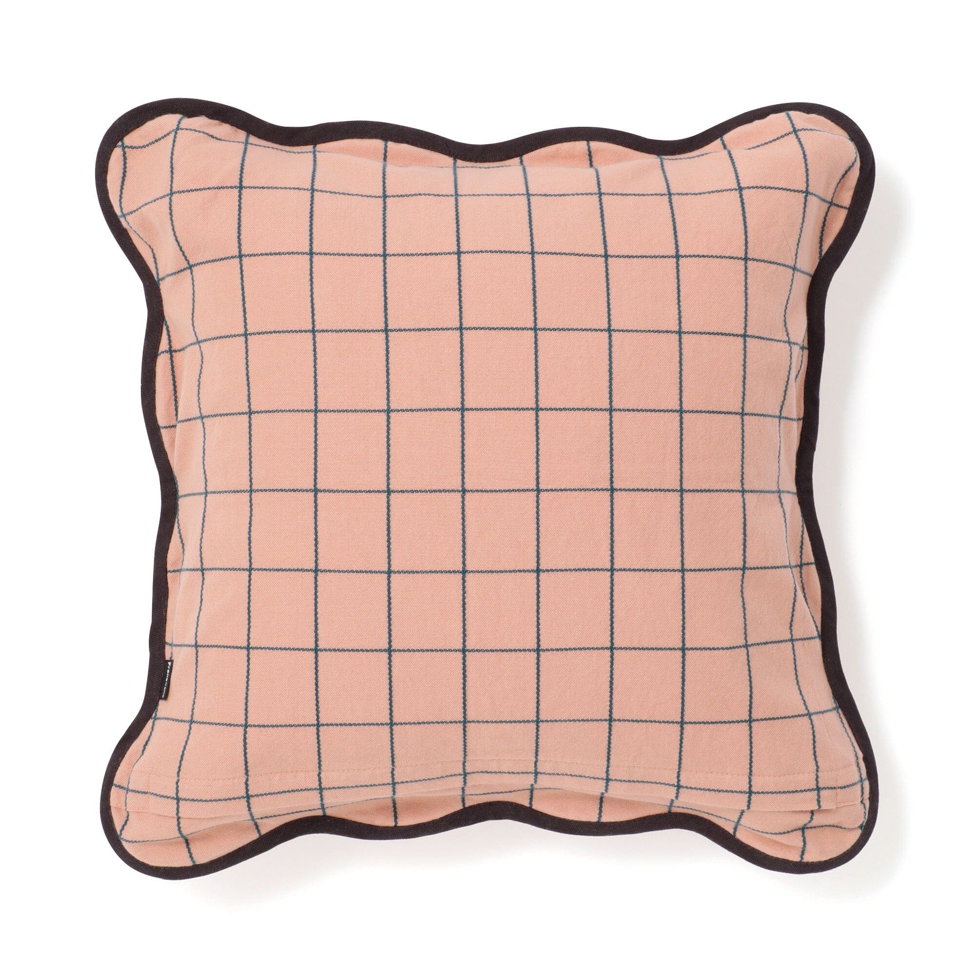 Windowpane Wave Cushion Cover 450 x 450 Orange