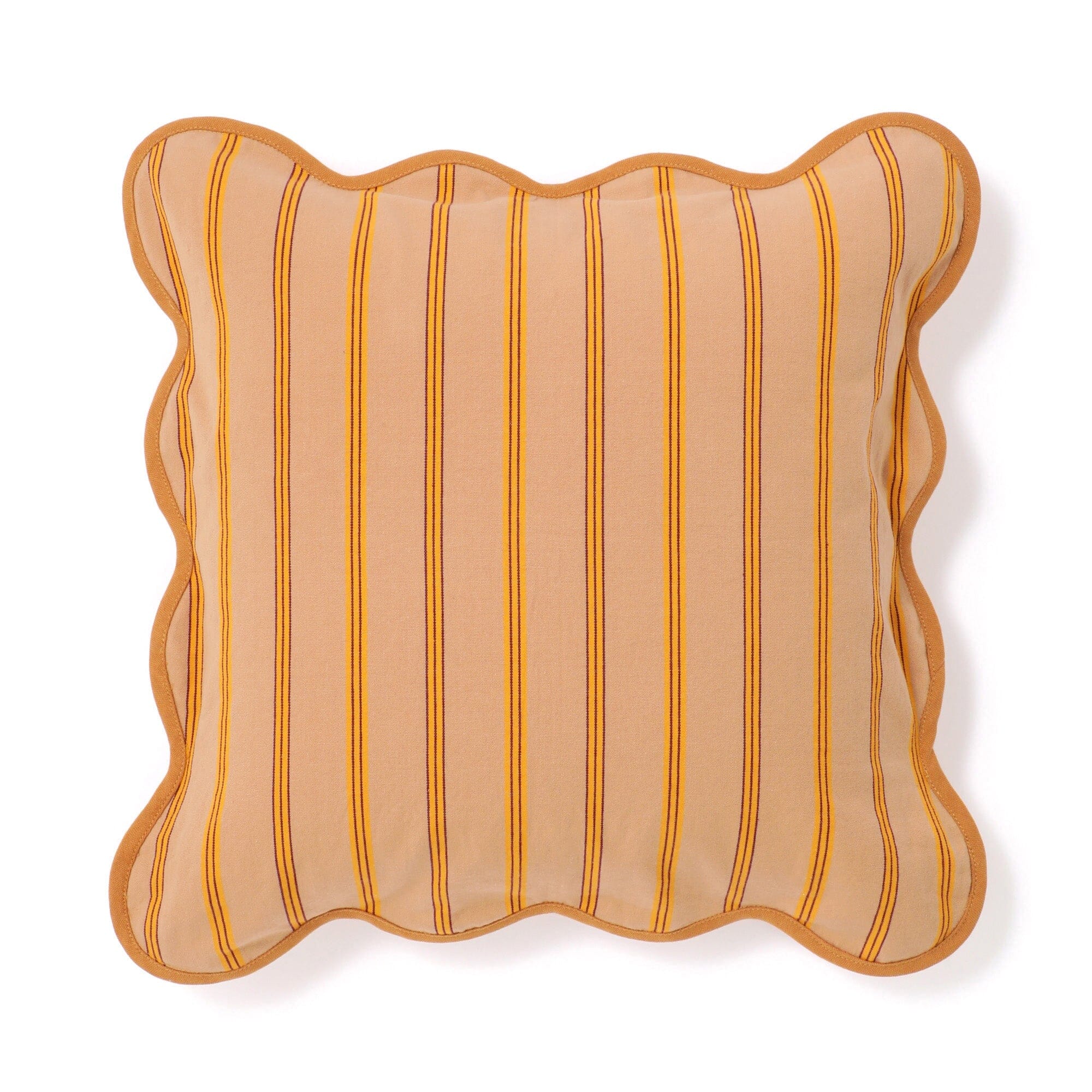Stripe Wave Cushion Cover 450 x 450 Beige