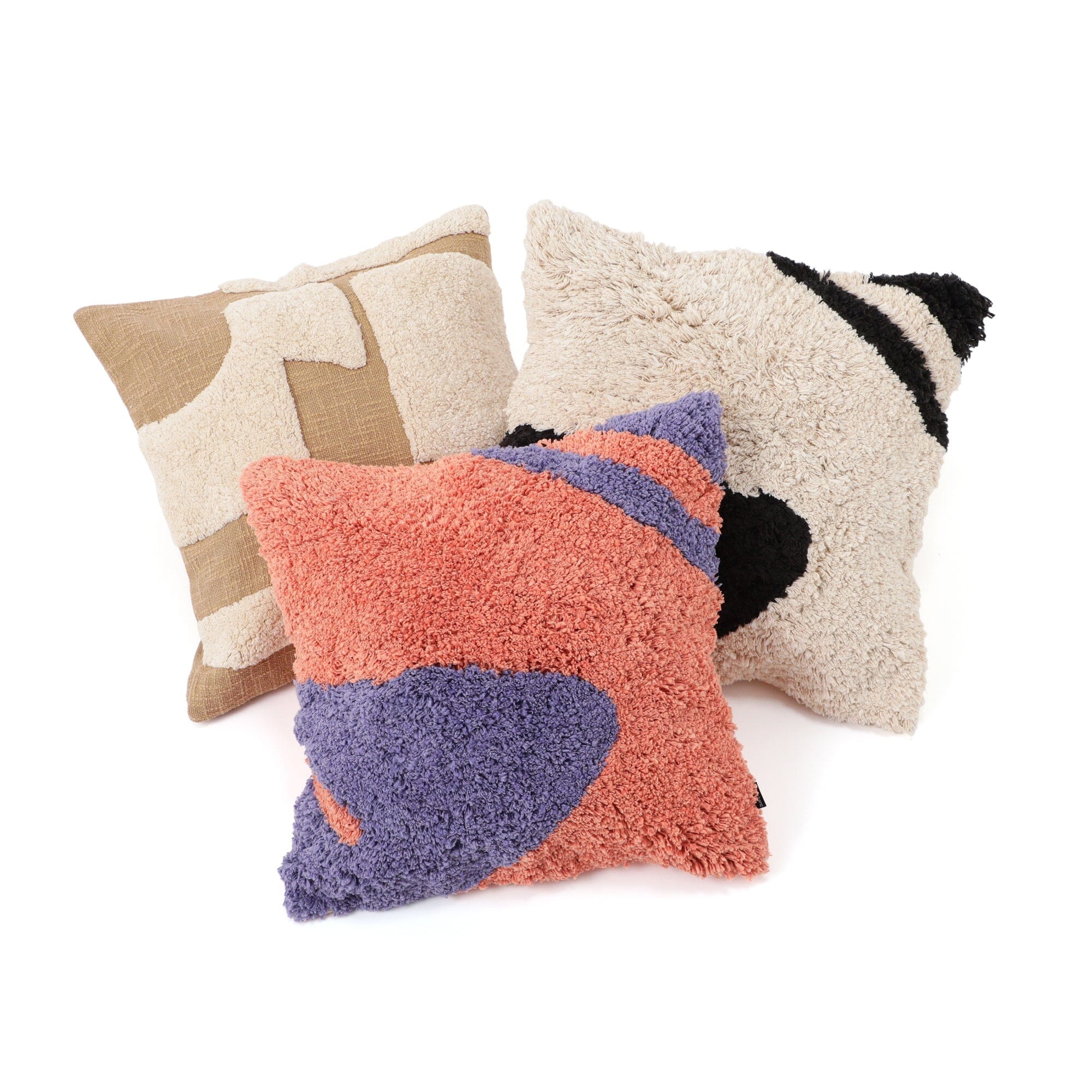 Tuft Drawing  C Cushion Cover 450X450 White