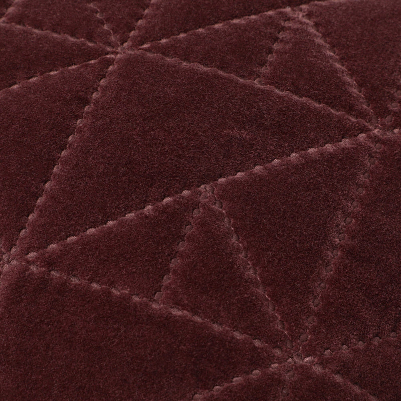 Geometric Quilt Cushion Cover 450 x 450 Brown