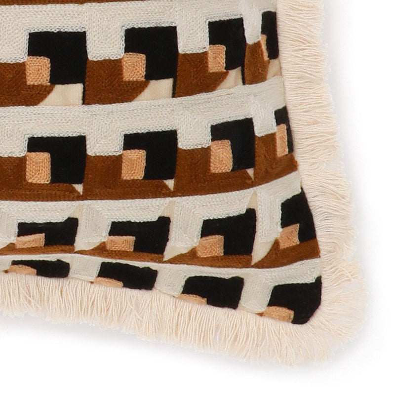 EMB Geometric Cushion Cover 450 x 450 Beige