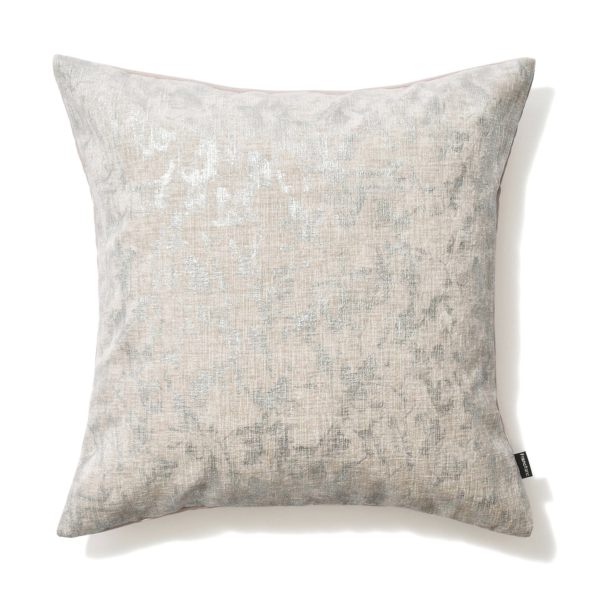 Mtlc Print Cushion Cover 450 X 450 Light Gray
