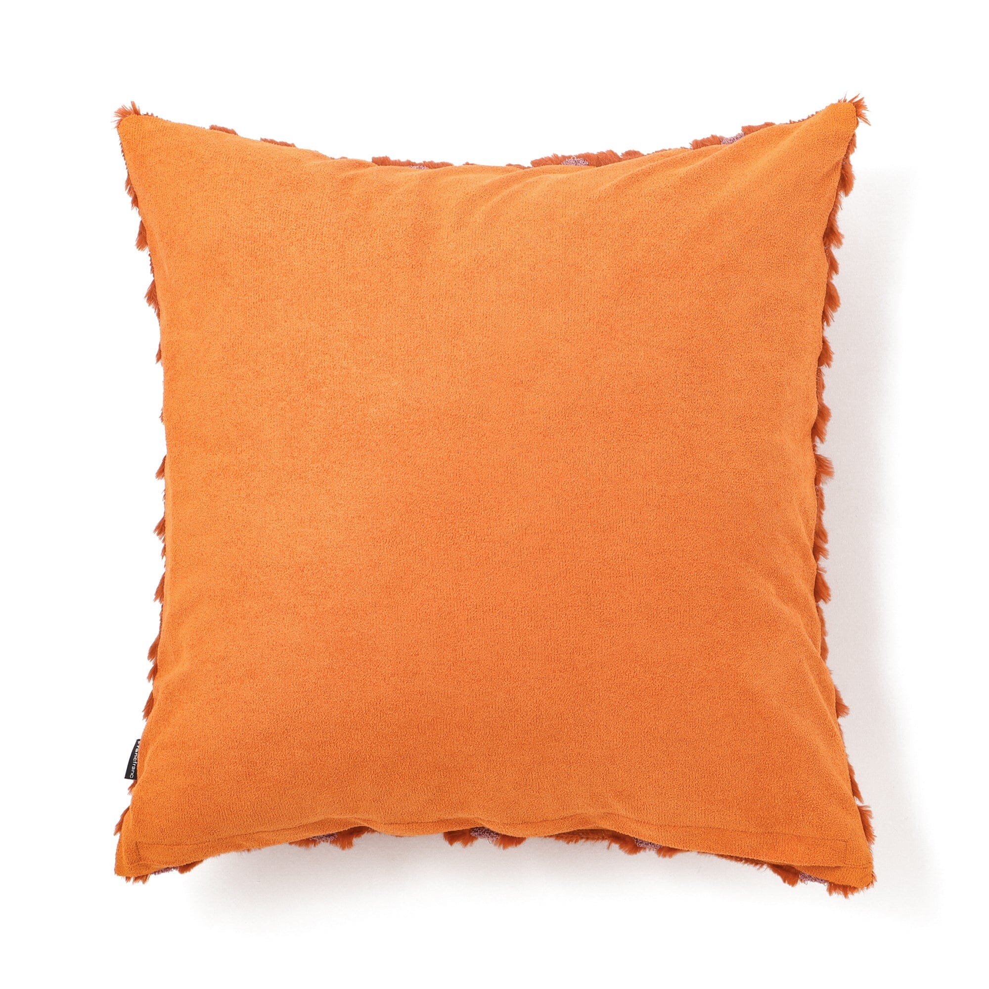 Fur cushion cover 450 x 450 Orange