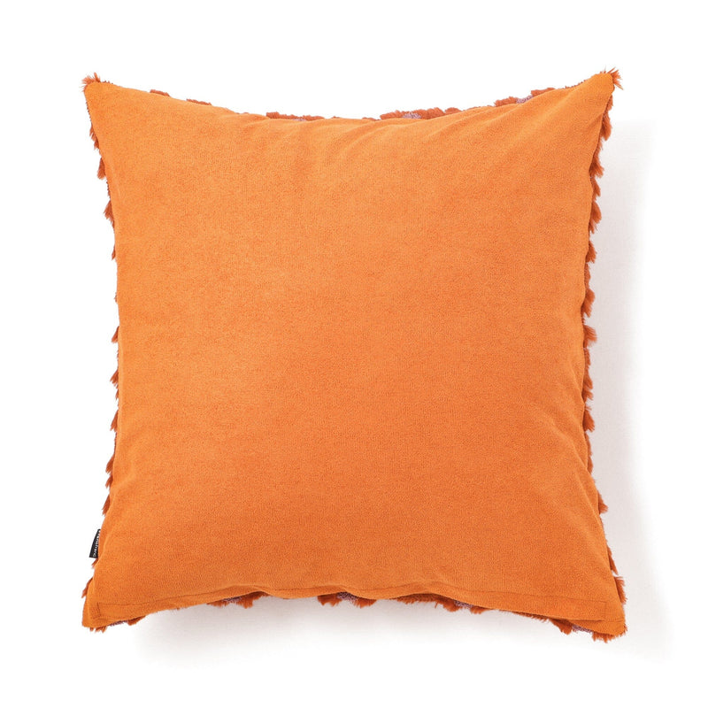 Fur cushion cover 450 x 450 Orange