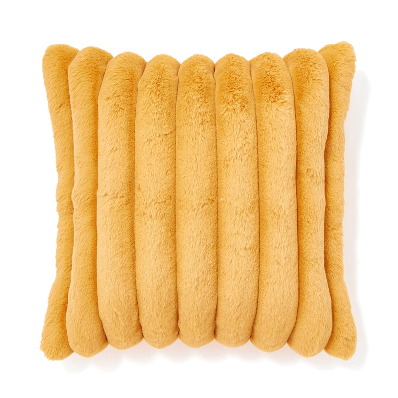 Fur J Cushion Cover 450X450 Yellow
