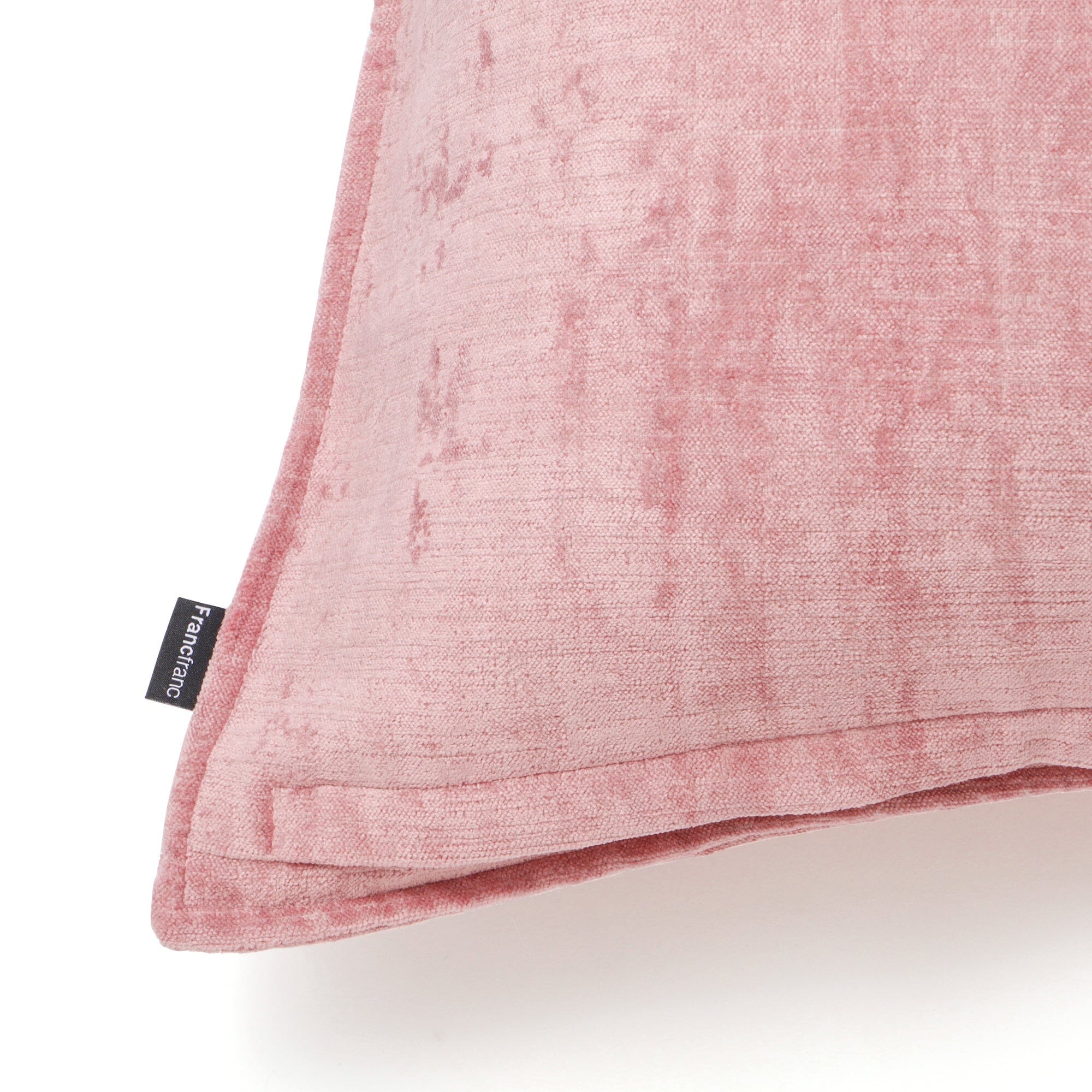 Flange Velvet Cushion Cover 450 X 450 Light Pink