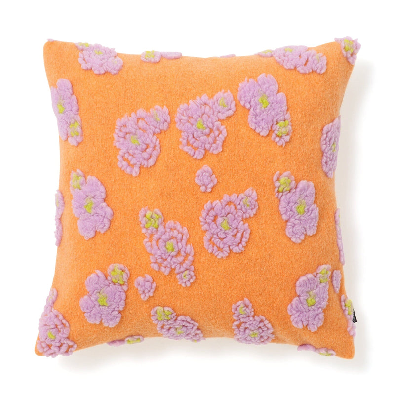 Flower Boa Cushion Cover 450 X 450 Orange