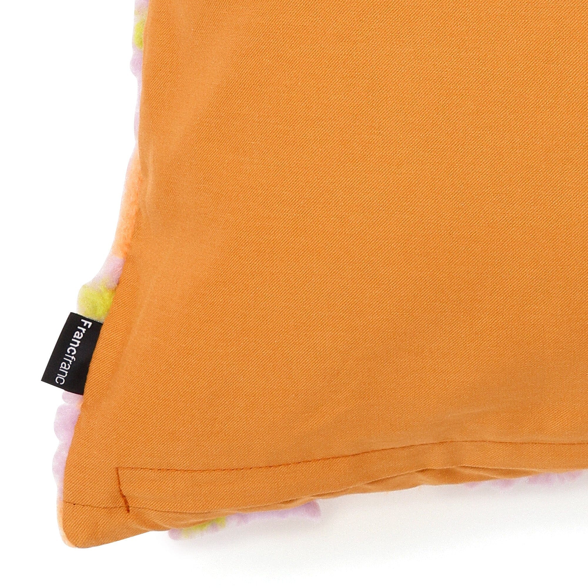 Flower Boa Cushion Cover 450 X 450 Orange