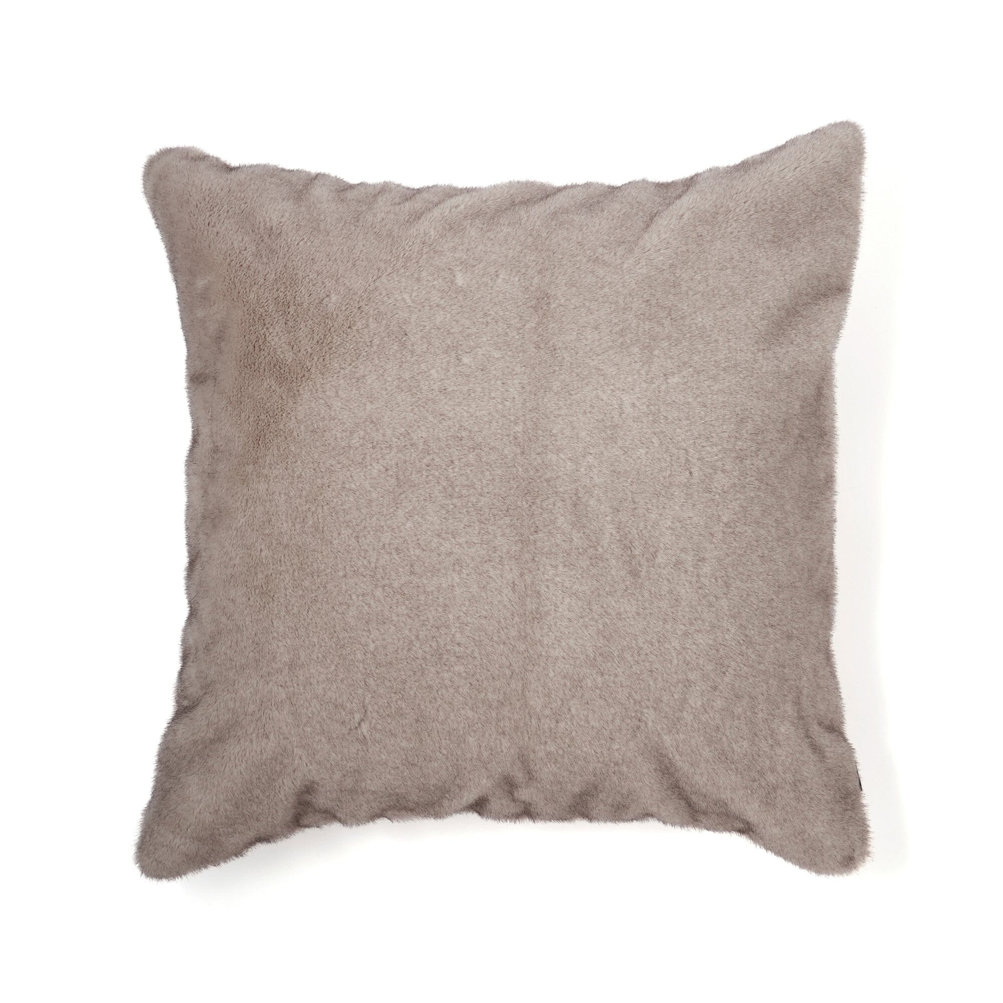Fur Cushion Cover 600X600 Beige