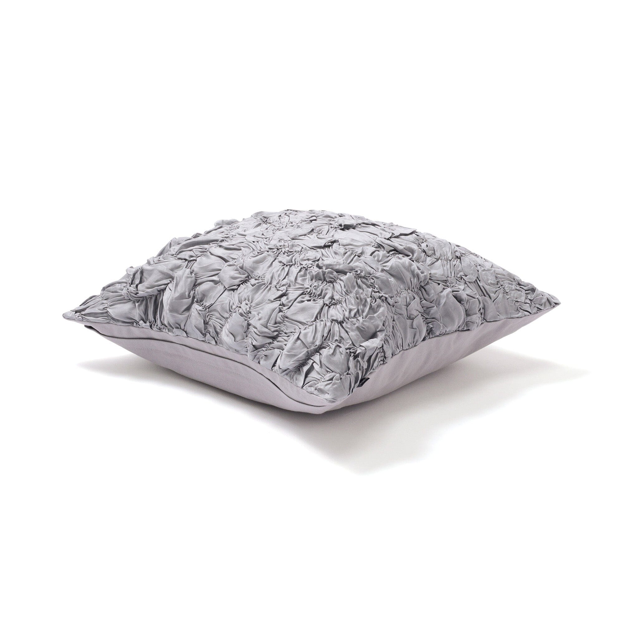 Shiny Smocking Cushion Cover 450X450 Gray