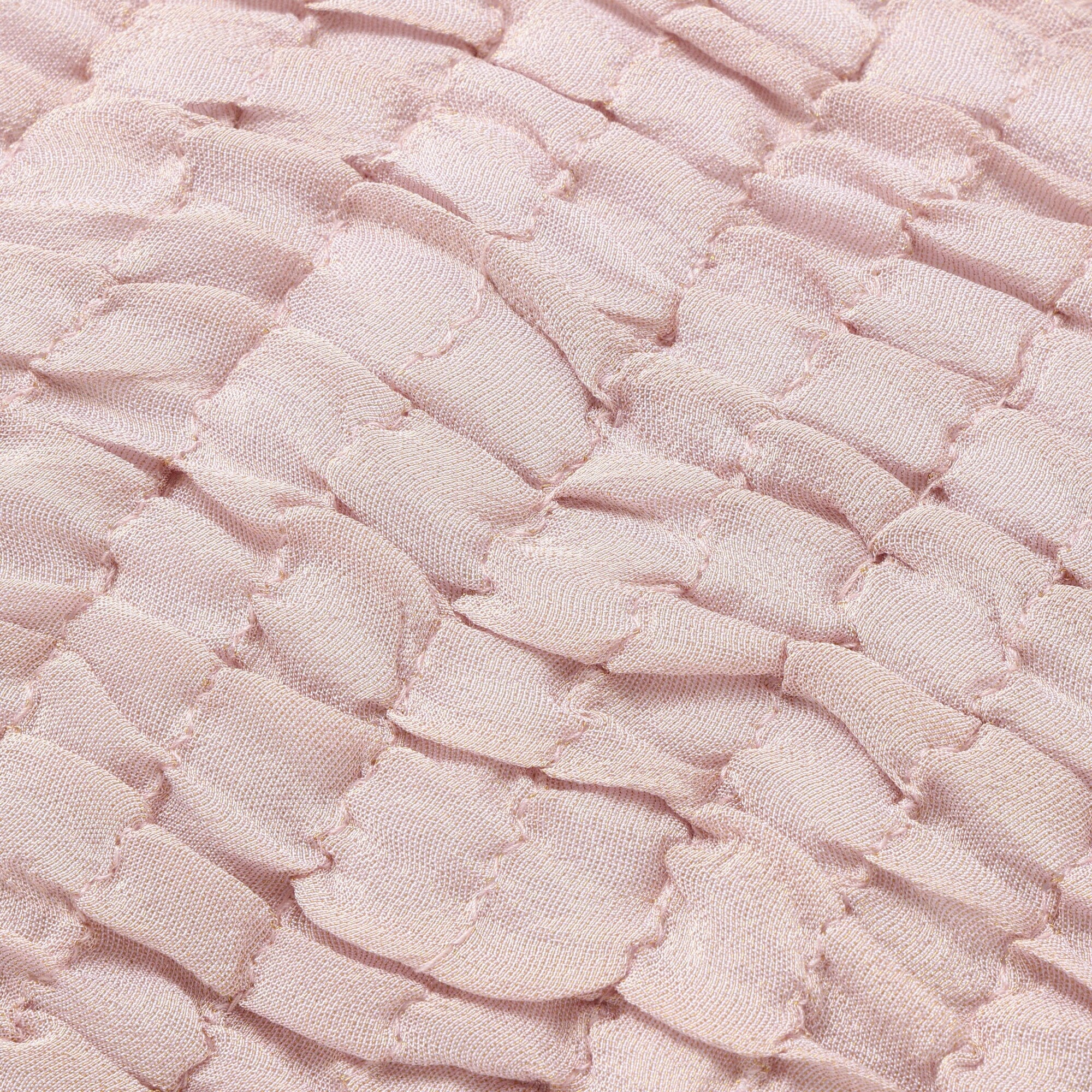 Solid Gathered Cushion Cover 450X450 Pink