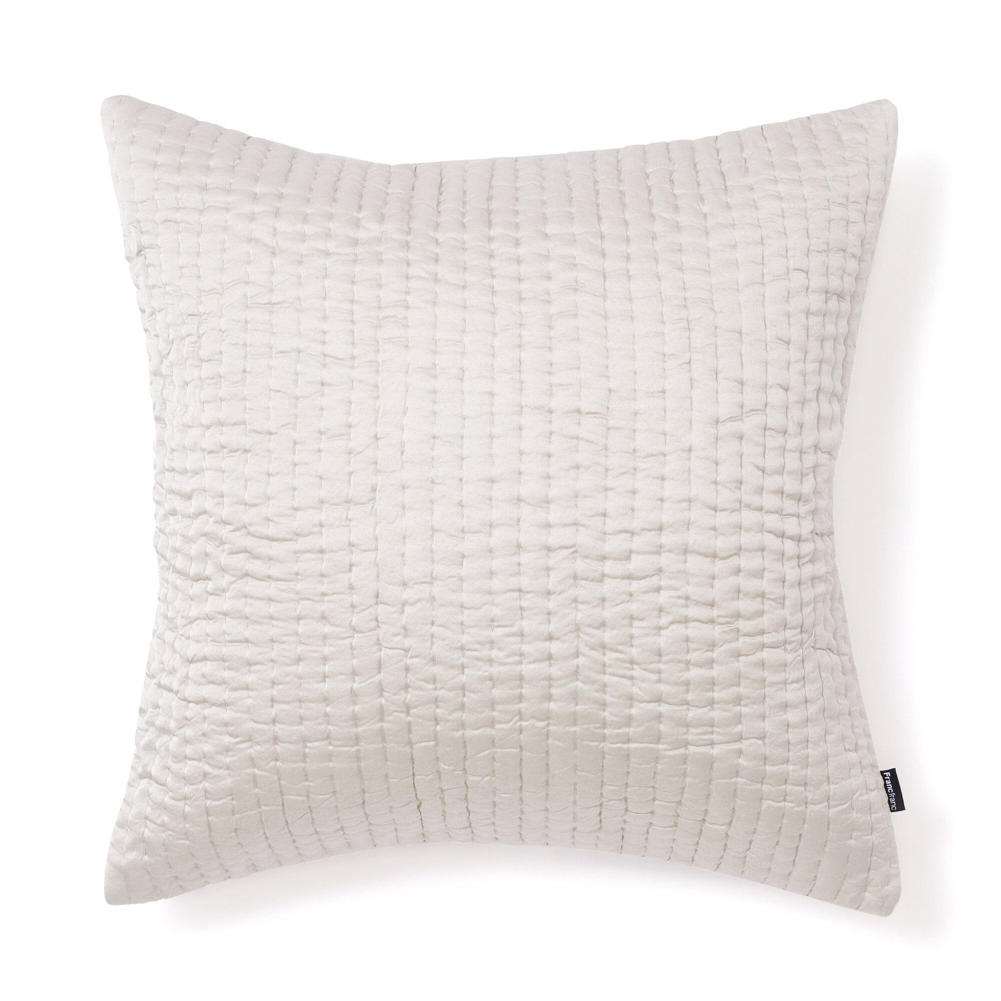 Shiny Stitch Cushion Cover 450X450 Light Green