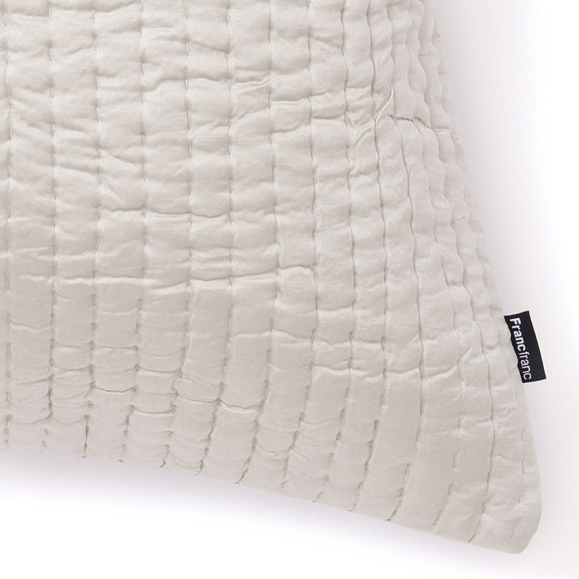 Shiny Stitch Cushion Cover 450X450 Light Green