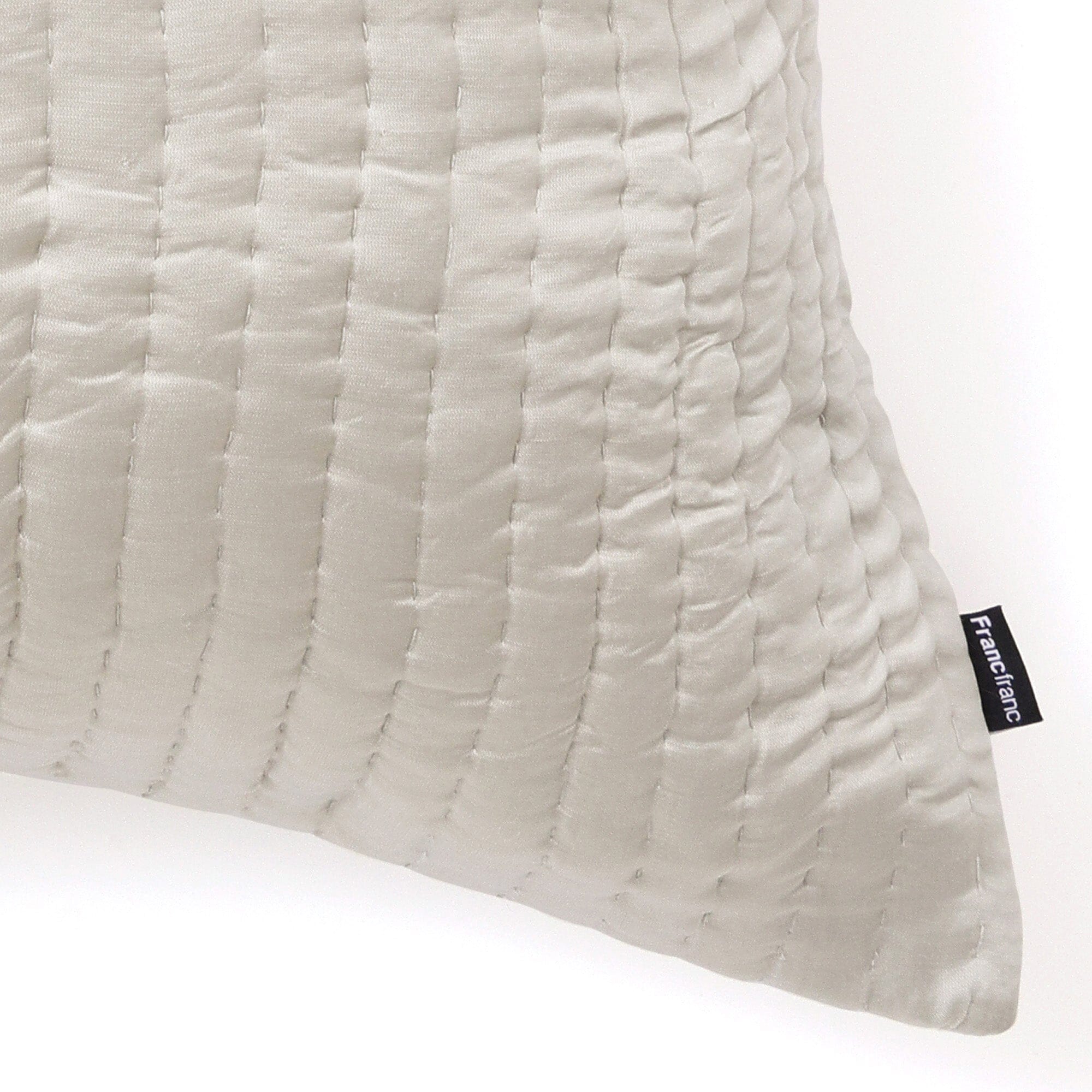 Shiny Stitch Cushion Cover 600X600 Light Green