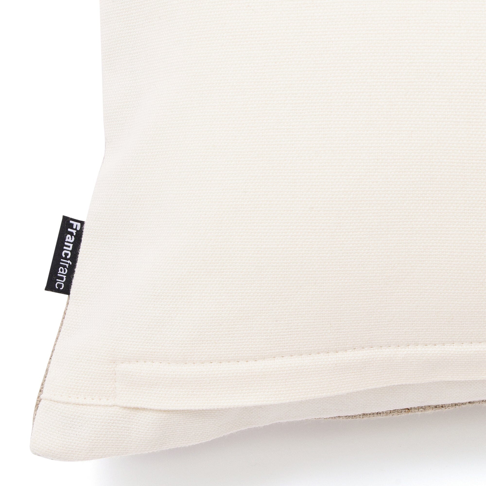 Linen Emb Flower Cushion Cover 400X250 Beige