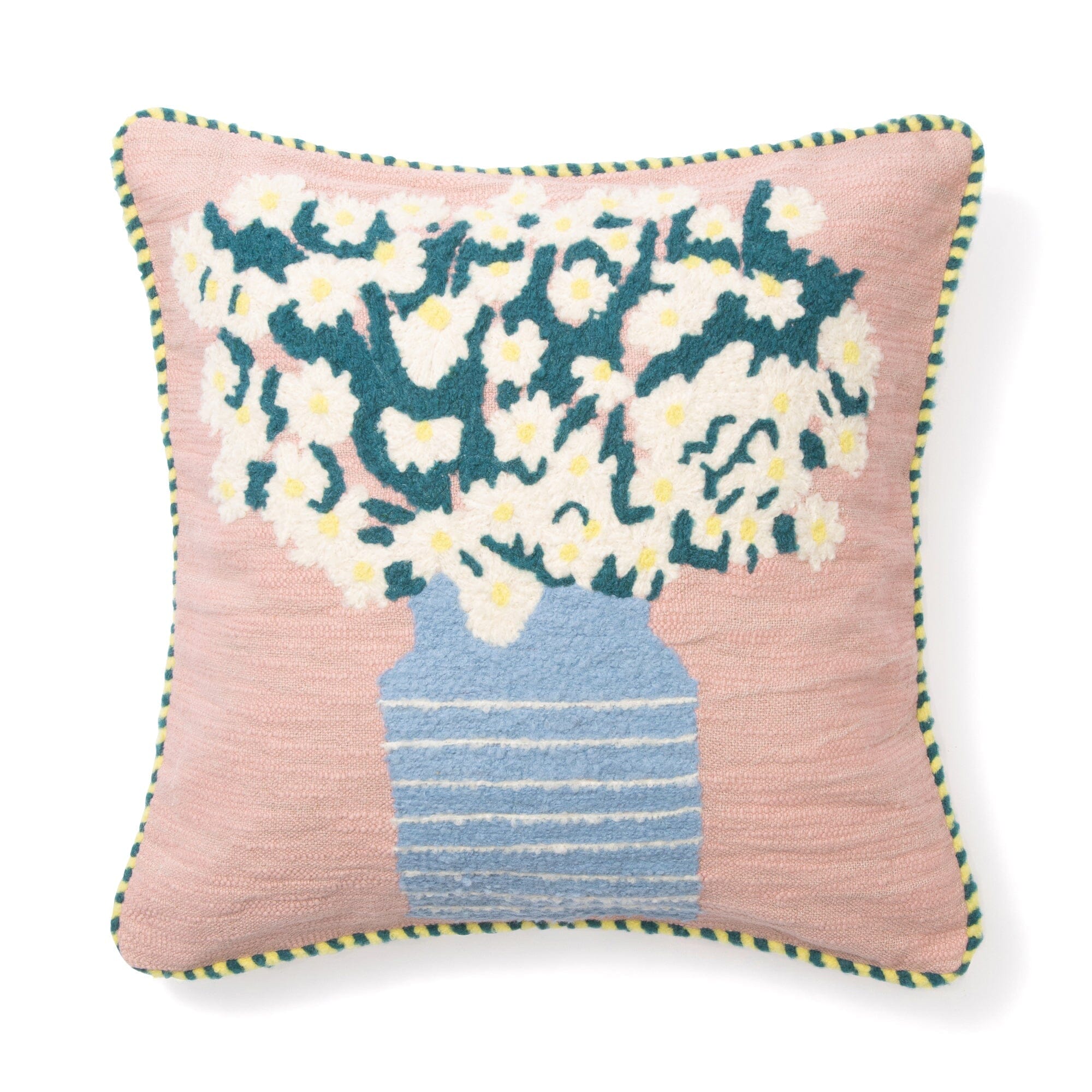 Art Emb Flower Cushion Cover 450X450 Multi