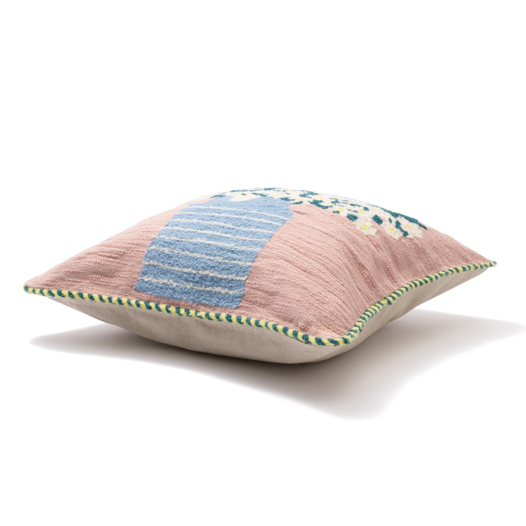 Art Emb Flower Cushion Cover 450X450 Multi