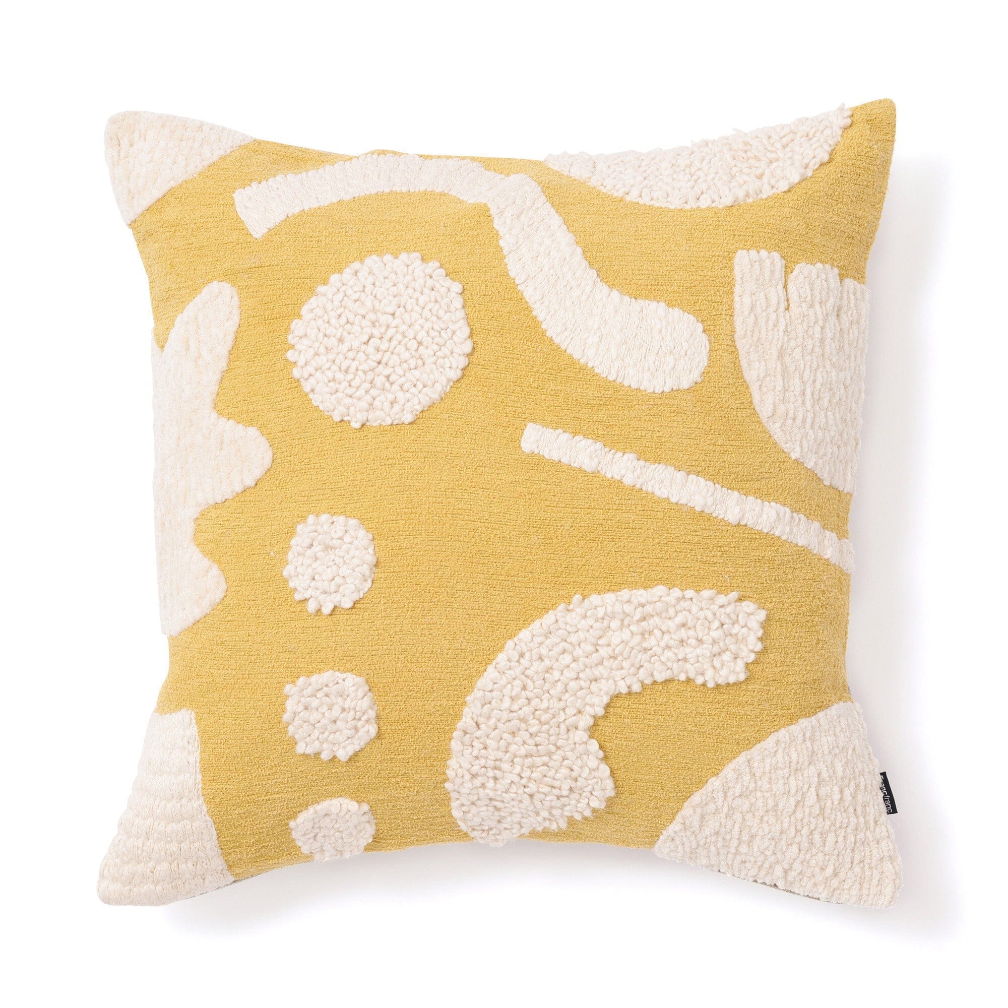 Drawing Emb Cushion Cover 450X450 Yellow