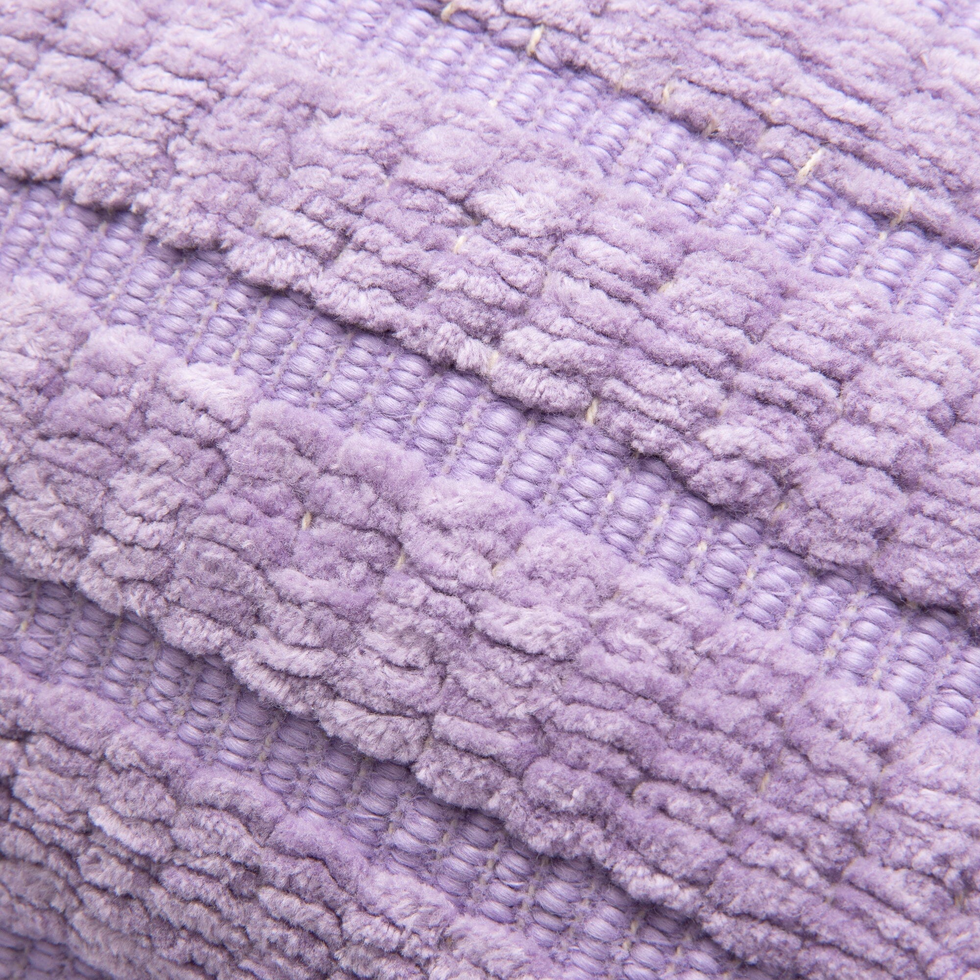 Pompon Chenille Cushion Cover 450X450 Purple