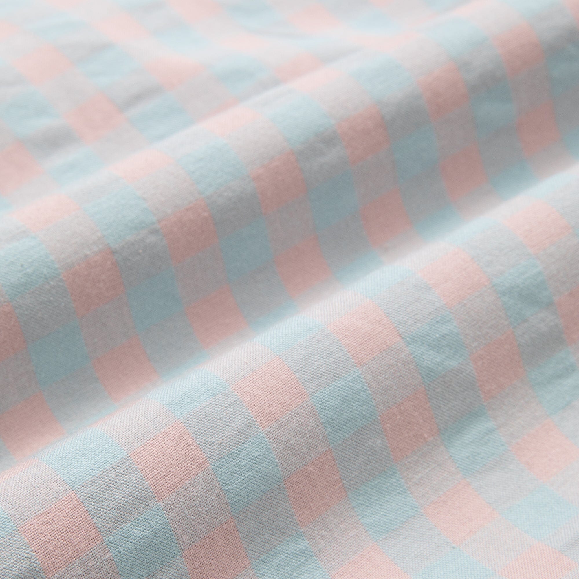 Frill Check Cushion Cover 450X450 Pink X Blue