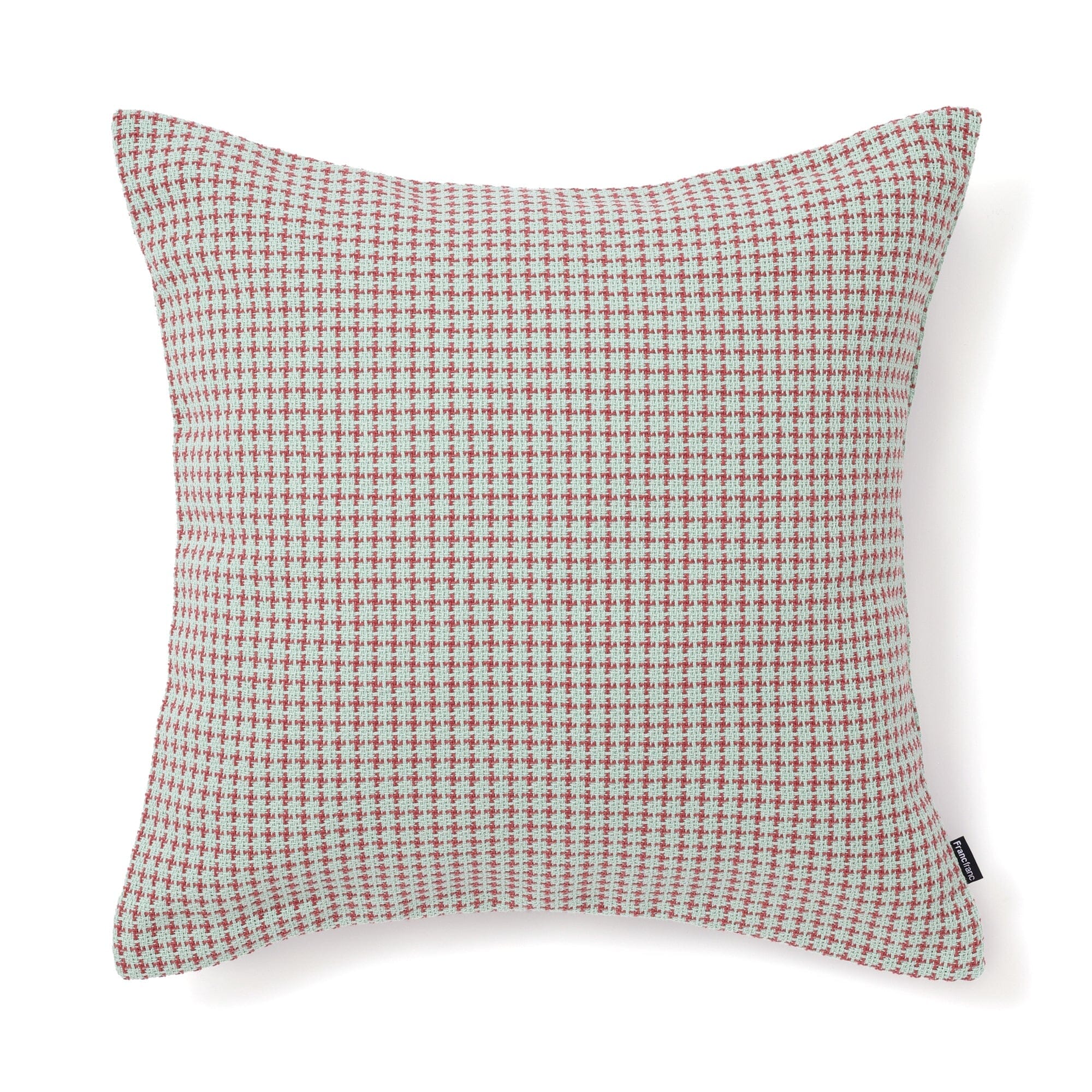 Weave Cross Cushion Cover 450X450 Light Green X Brown