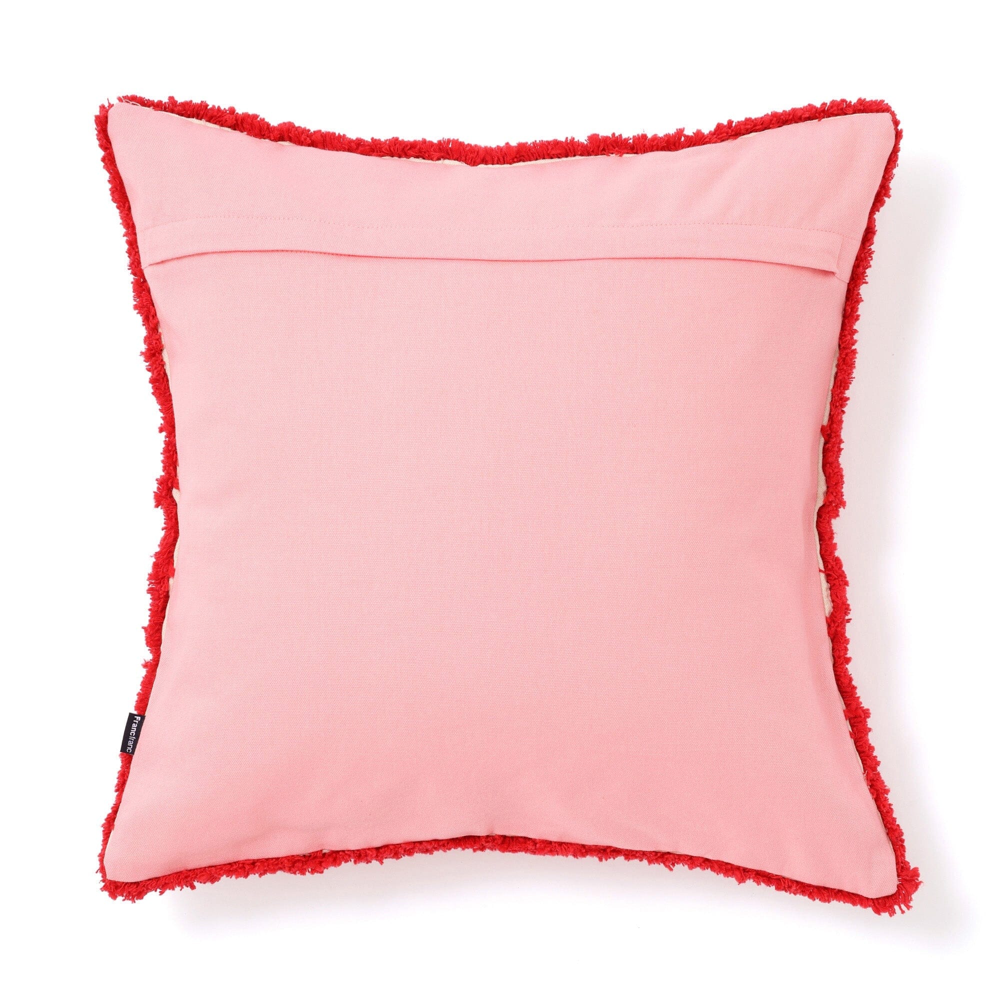 Tuft Art Cushion Cover 450X450 Red X Pink