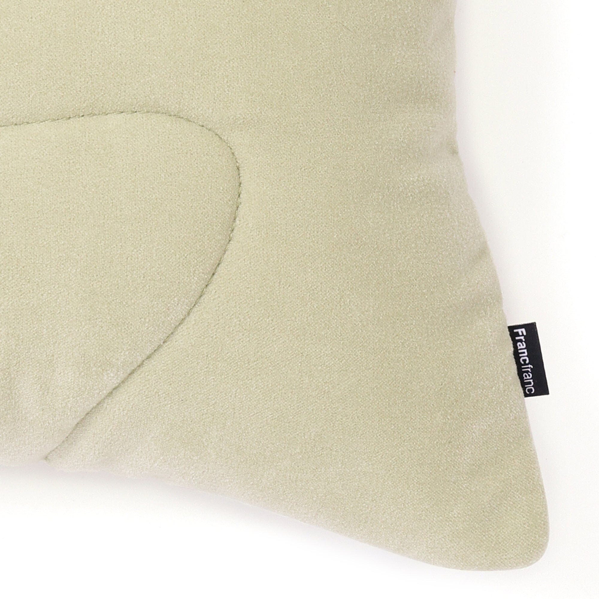 Drawing Quilt Cushion Cover 450X450 Light Green