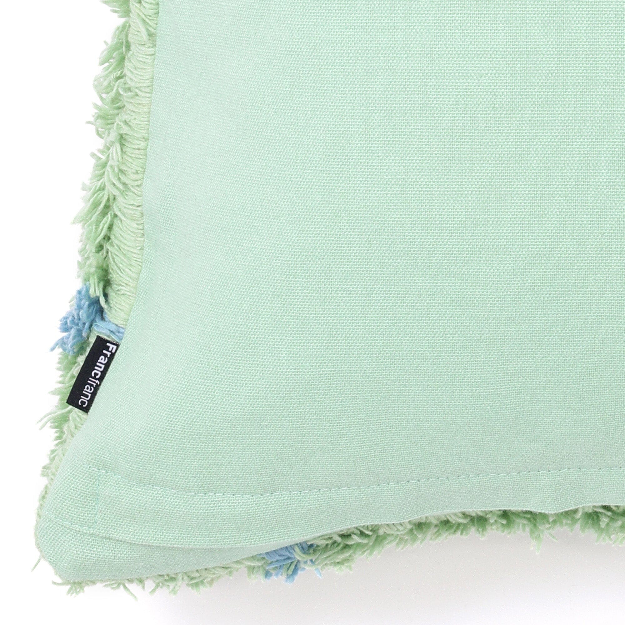 Tuft Check Cushion Cover 450X450 Green X Blue