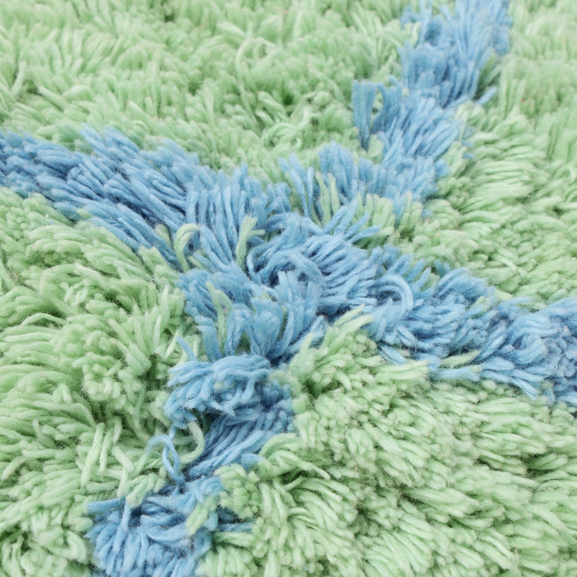 Tuft Check Cushion Cover 450X450 Green X Blue