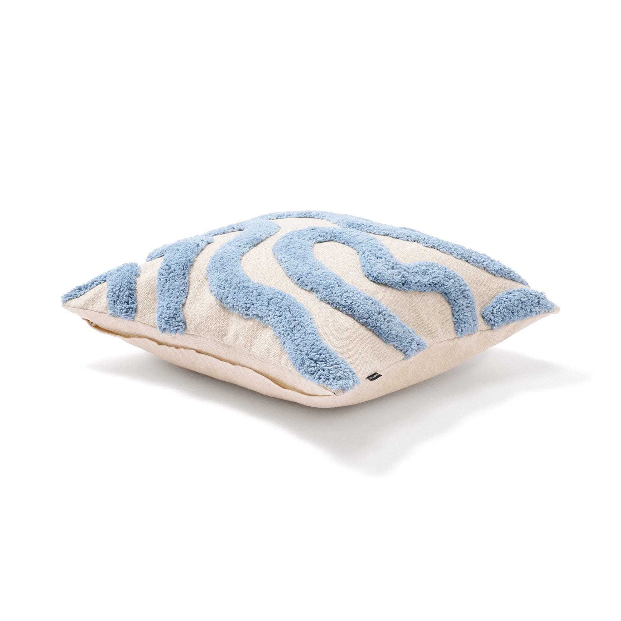 Tuft Drawing Cushion Cover 450X450 Blue